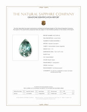1.13 Ct. Bluish Green Sapphire from Montana Scan Report