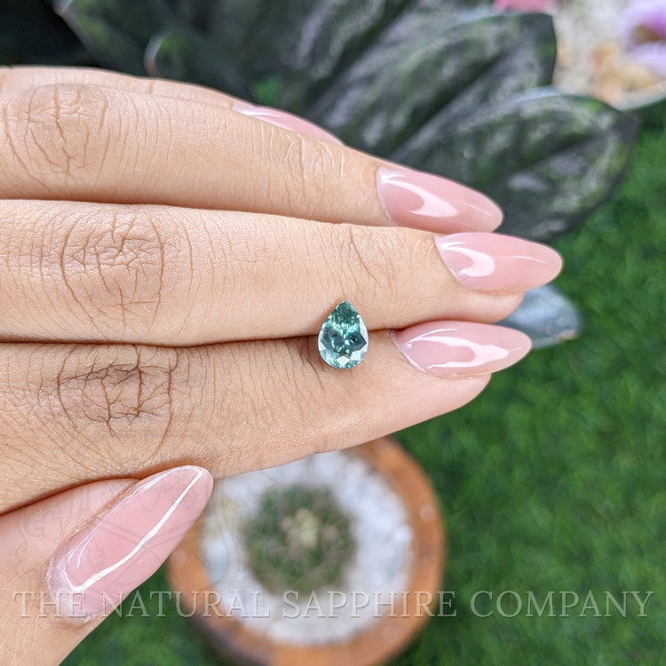 1.13 Ct. Bluish Green Sapphire from Montana