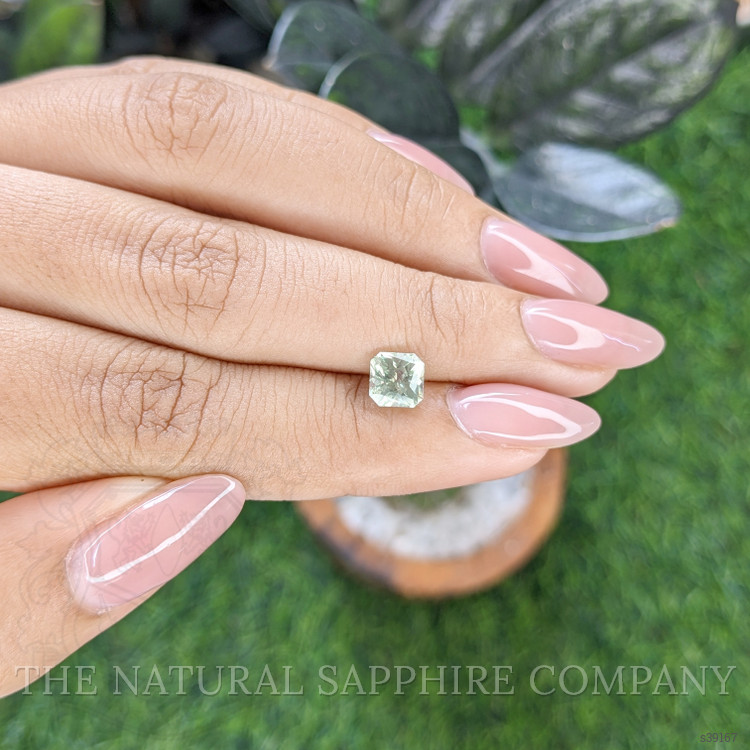 1.42 Ct. Green Sapphire from Montana