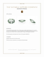 0.80 Ct. Green Sapphire from Montana Appraisal