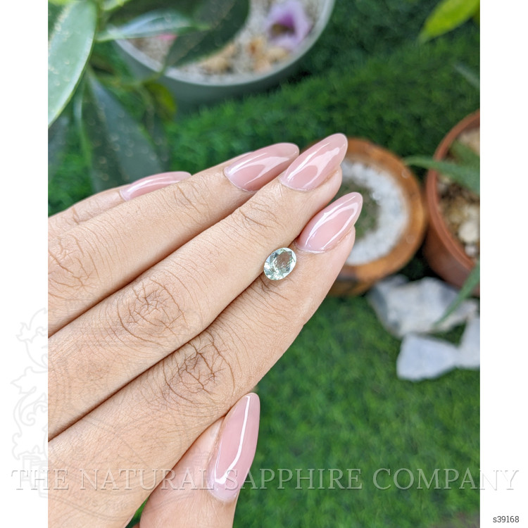 0.80 Ct. Green Sapphire from Montana