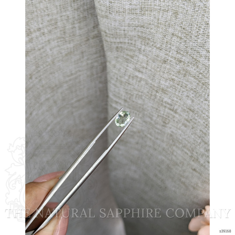 0.80 Ct. Green Sapphire from Montana