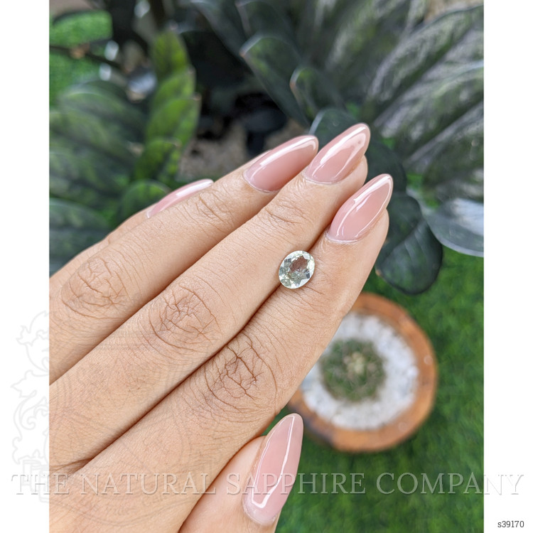 1.25 Ct. Green Sapphire from Montana