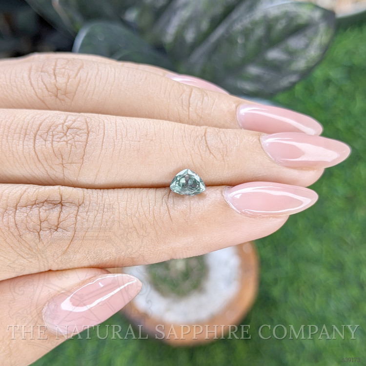 0.87 Ct. Bluish Green Sapphire from Montana
