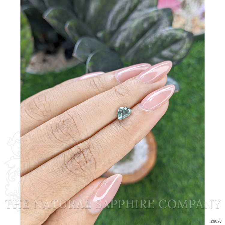 0.87 Ct. Bluish Green Sapphire from Montana