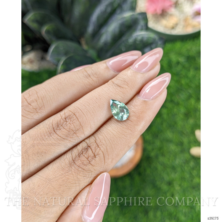 1.92 Ct. Bluish Green Sapphire from Montana