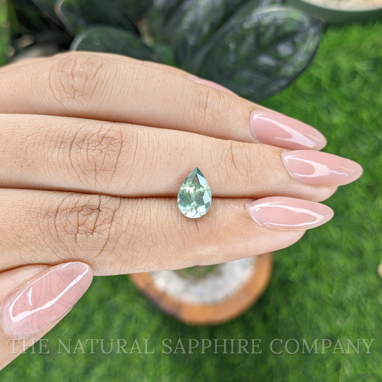 1.92 Ct. Bluish Green Sapphire from Montana