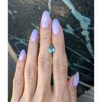 1.92 Ct. Bluish Green Sapphire from Montana Life Style