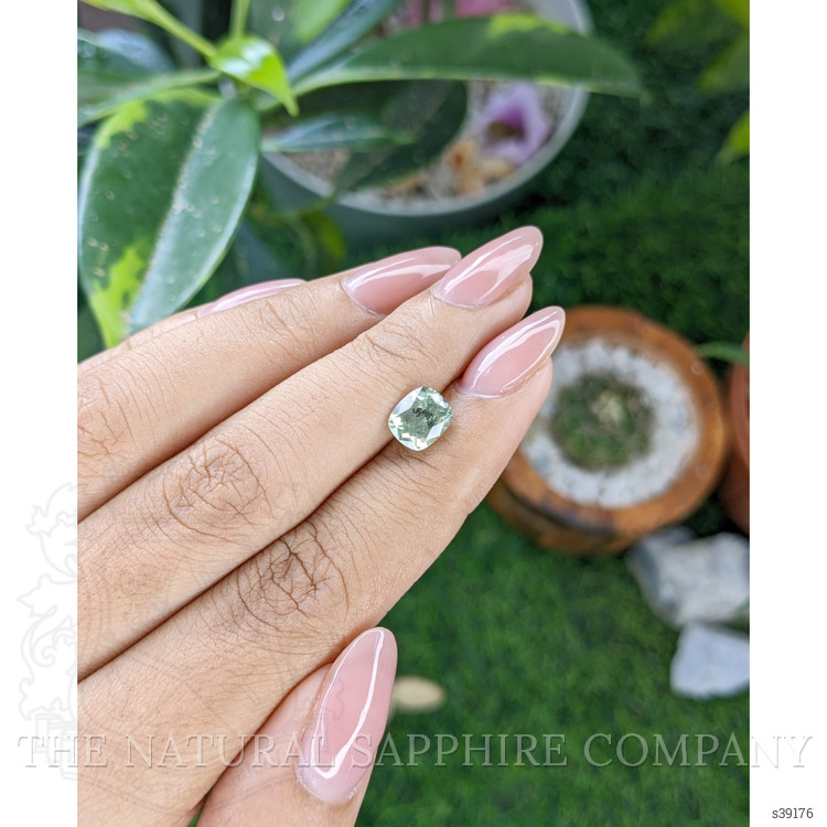 1.85 Ct. Green Sapphire from Montana