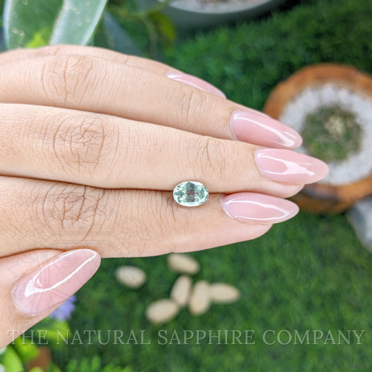 1.16 Ct. Bluish Green Sapphire from Montana