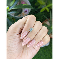 0.92 Ct. Bluish Green Sapphire from Montana Life Style