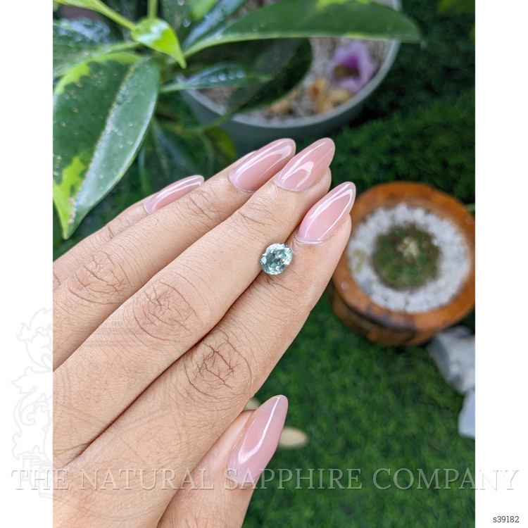 1.57 Ct. Bluish Green Sapphire from Montana