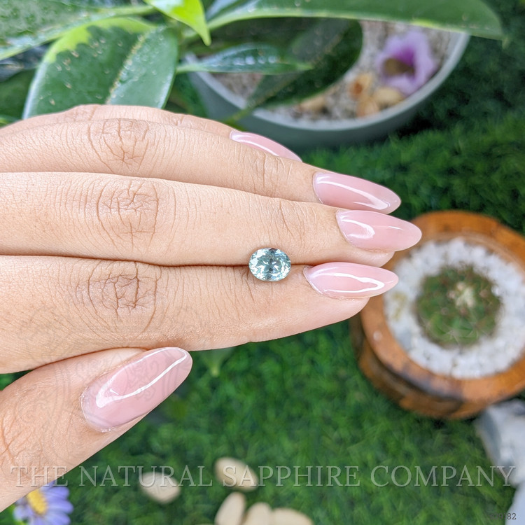 1.57 Ct. Bluish Green Sapphire from Montana