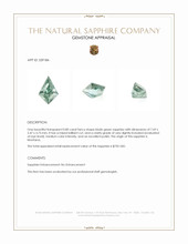 0.80 Ct. Bluish Green Sapphire from Montana Appraisal