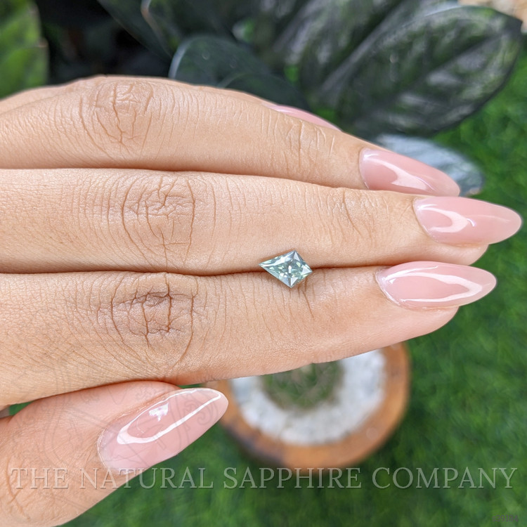 0.80 Ct. Bluish Green Sapphire from Montana