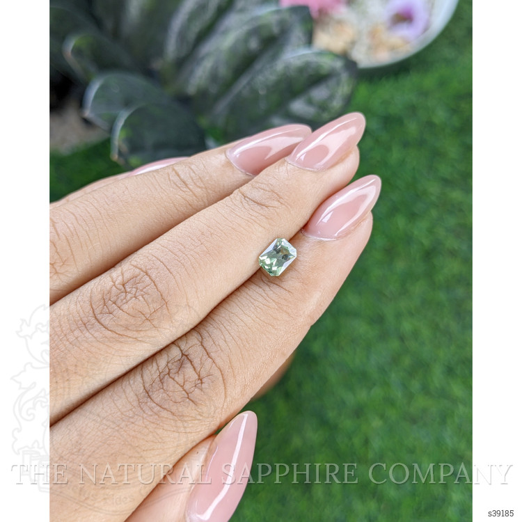 0.93 Ct. Green Sapphire from Montana