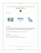 0.98 Ct. Bluish Green Sapphire from Montana Appraisal