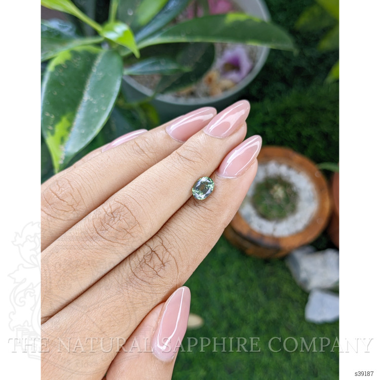 1.13 Ct. Bluish Green Sapphire from Montana