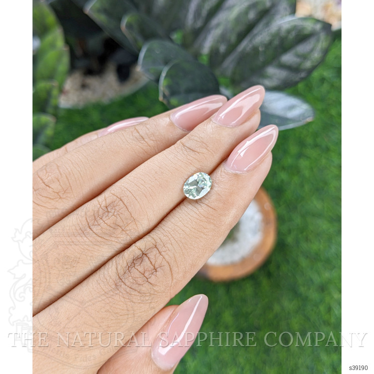 1.24 Ct. Bluish Green Sapphire from Montana