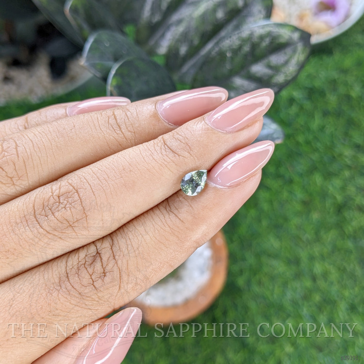 1.01 Ct. Bluish Green Sapphire from Montana