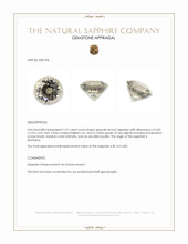 1.01 Ct. Greenish Brown Sapphire from Montana Appraisal