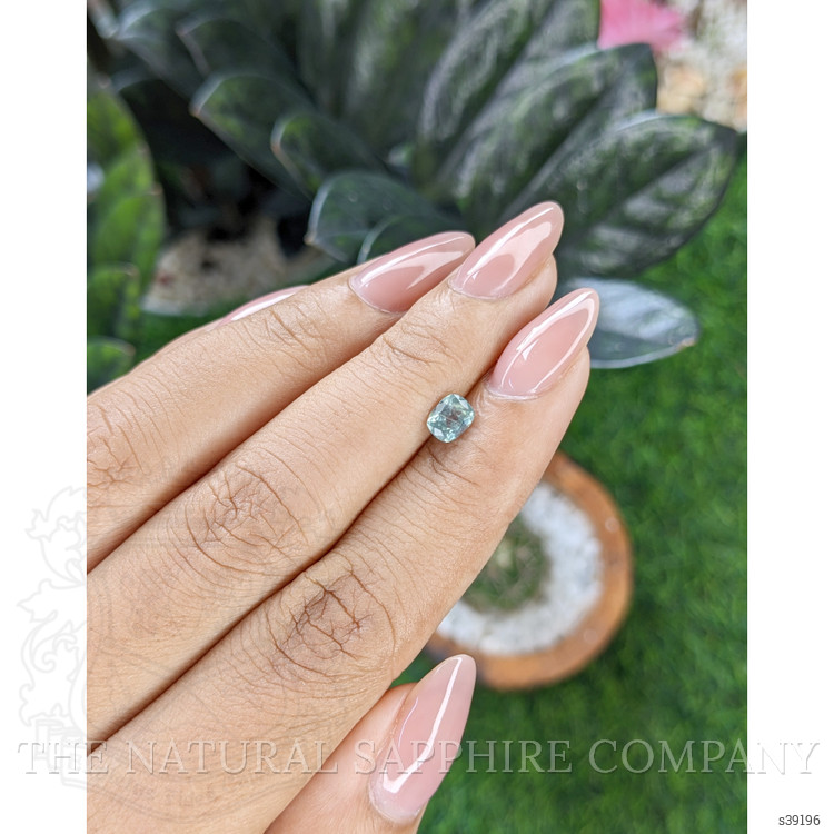 0.64 Ct. Bluish Green Sapphire from Montana