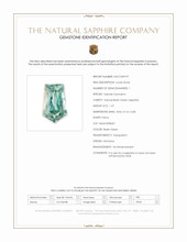 1.47 Ct. Bluish Green Sapphire from Montana Scan Report