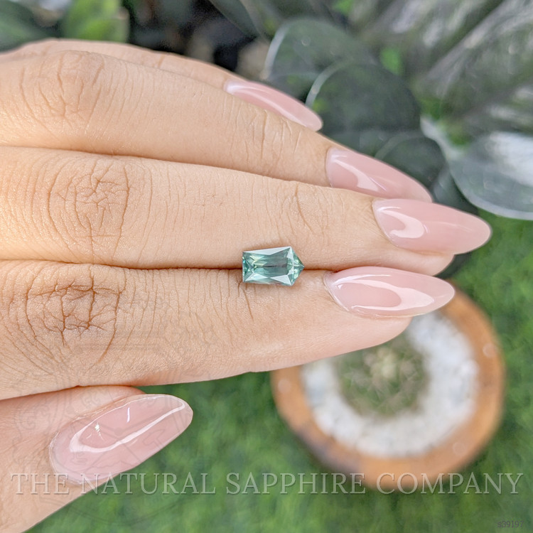 1.47 Ct. Bluish Green Sapphire from Montana