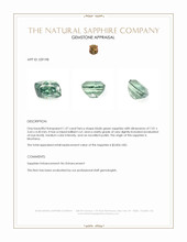 1.37 Ct. Bluish Green Sapphire from Montana Appraisal