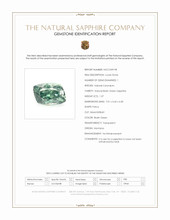 1.37 Ct. Bluish Green Sapphire from Montana Scan Report