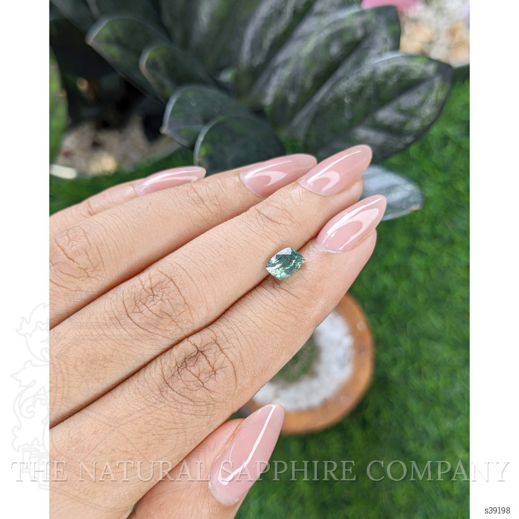 1.37 Ct. Bluish Green Sapphire from Montana
