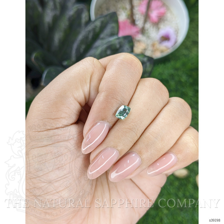 1.37 Ct. Bluish Green Sapphire from Montana