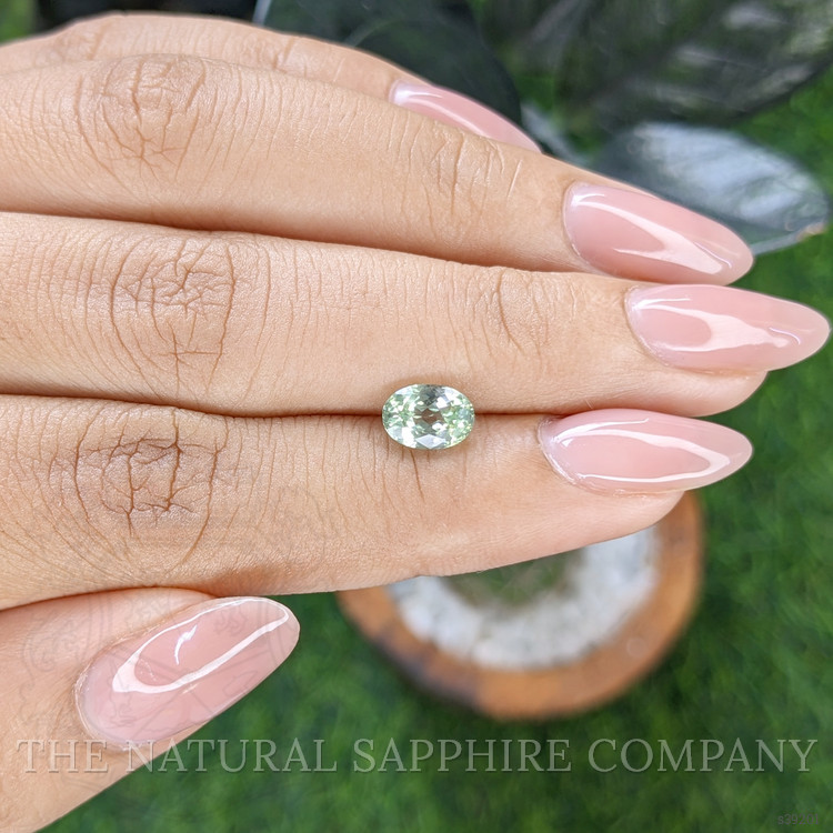 1.42 Ct. Green Sapphire from Montana