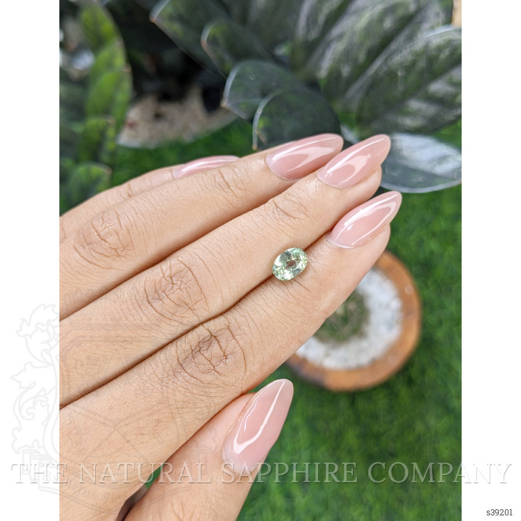 1.42 Ct. Green Sapphire from Montana
