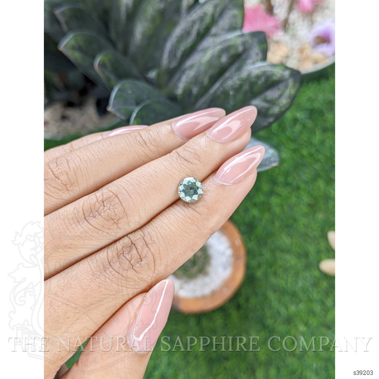 1.53 Ct. Bluish Green Sapphire from Montana