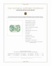 0.49 Ct. Bluish Green Sapphire from Montana Scan Report