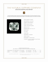 0.44 Ct. White Sapphire from Montana Scan Report