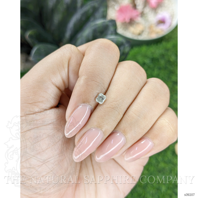 0.44 Ct. White Sapphire from Montana
