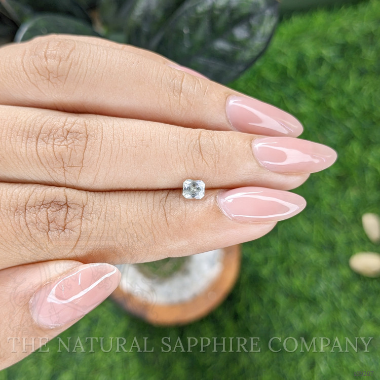 0.44 Ct. White Sapphire from Montana