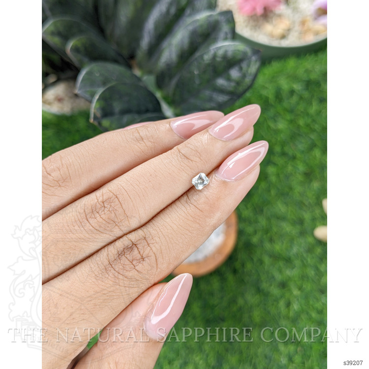 0.44 Ct. White Sapphire from Montana