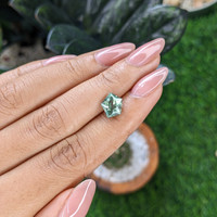 2.65 Ct. Bluish Green Sapphire from Montana Life Style