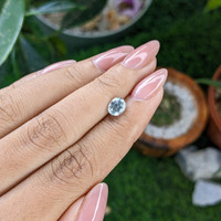 1.11 Ct. Greyish Blue Sapphire from Montana Life Style
