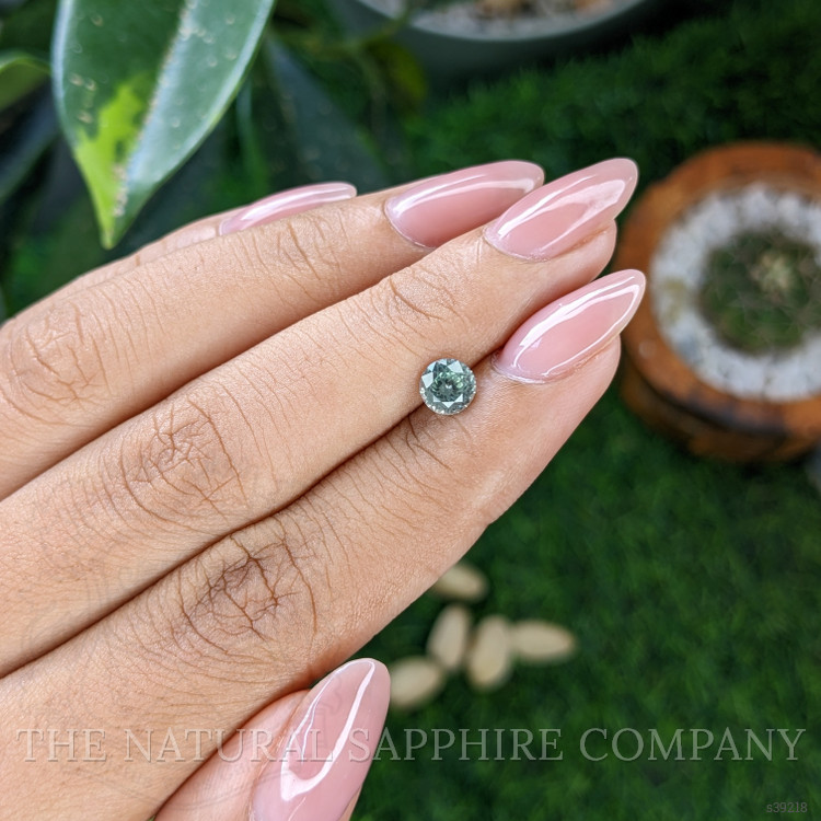 0.75 Ct. Bluish Green Sapphire from Montana