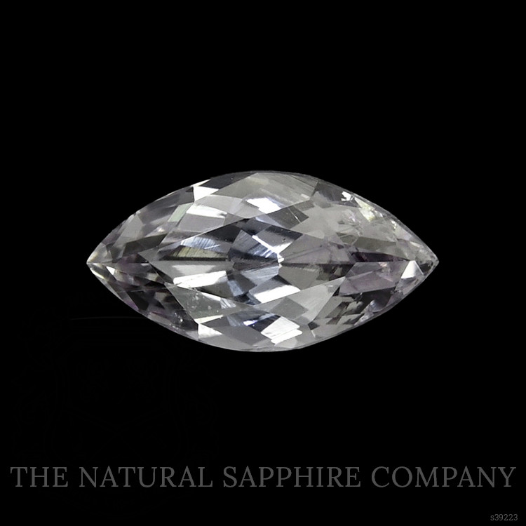 0.50 Ct. White Sapphire from Montana
