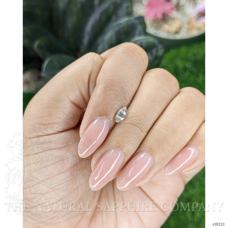 0.50 Ct. White Sapphire from Montana