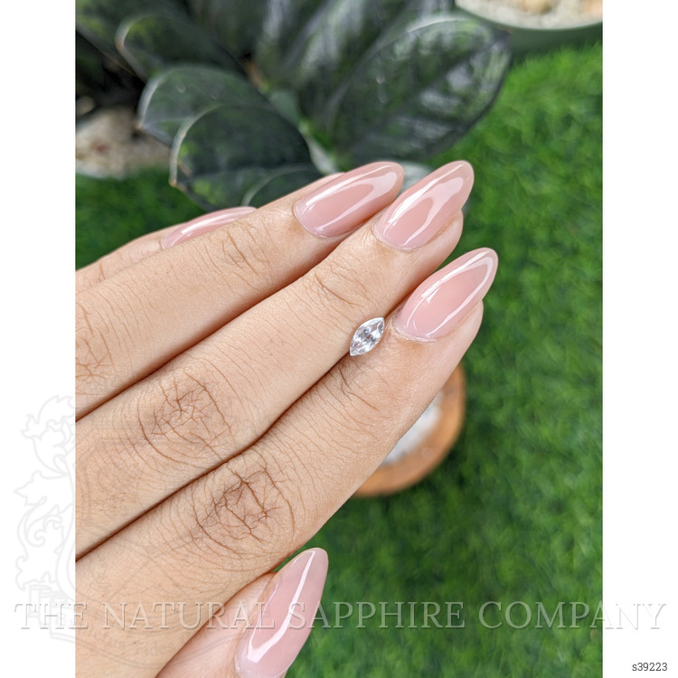 0.50 Ct. White Sapphire from Montana