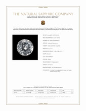 0.71 Ct. White Sapphire from Montana Scan Report