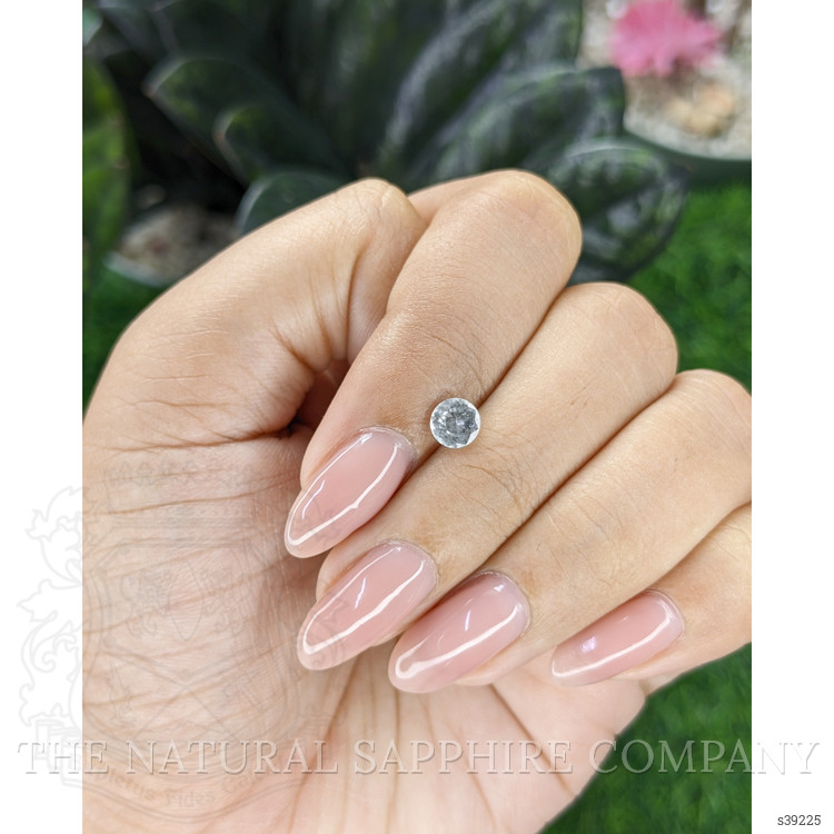 0.71 Ct. White Sapphire from Montana