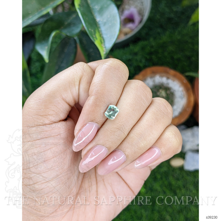 1.25 Ct. Bluish Green Sapphire from Montana