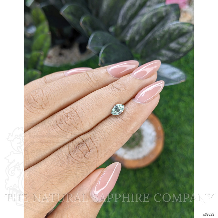 0.82 Ct. Bluish Green Sapphire from Montana